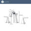 Lotto Collection Two-Handle 6 to 10" Widespread Lavatory Bathroom Faucet with Drain Assembly - Chrome Polished-58635885