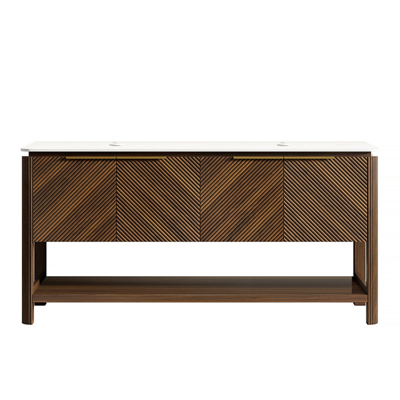 Armoire sur pied INDIGO 60 po avec 4 portes et tablette ouverte INDIGO, 60"