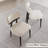 Black + White Solid back side Chair(Set of 2)