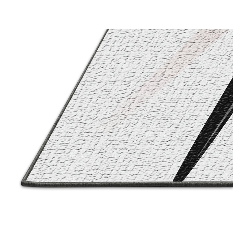 Tapis noir Paint, Rectangle 3 pi x 5 pi