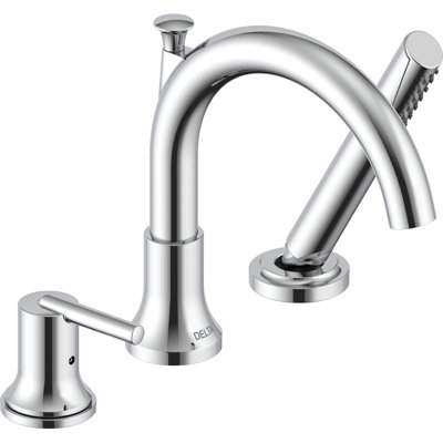 Trinsic Single Handle Deck Mounted Roman Tub Trim with Handshower