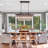 Vintage 6-Lights Rectangular Crystal Chandelier Dimmable