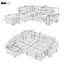 Canapé-lit polyvalent avec repose-pieds et rangement pour espaces compacts-128895773