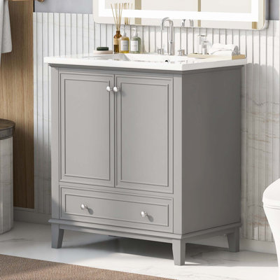 30" Bathroom Vanity With Sink Combo