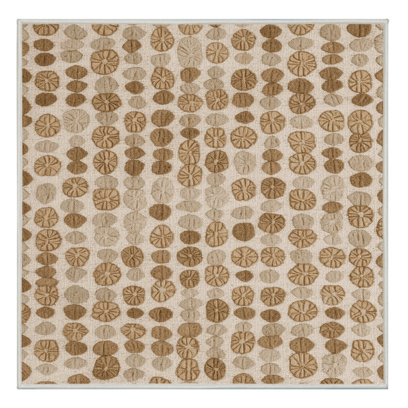 Washable Sand dollars Nautical Area Rug, Round 7'