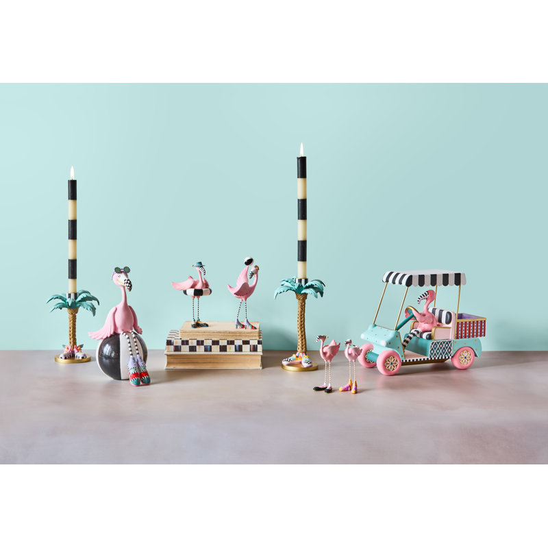 Patience Brewster Palm Tree Candle Holders, Set Of 2
