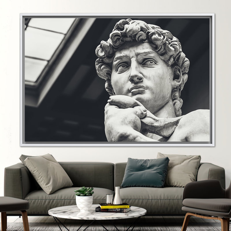 Print on Canvas, 60 cm H x 90 cm W, White Floater Framed