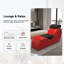 Fitser Vegan Leather Chaise Lounge-1970560196
