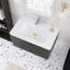 Meuble-lavabo mural simple 30 po avec comptoir en céramique blanche-324710283