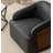 Broderic Faux Leather Swivel Barrel Chair-824554866