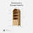 Bookcase Storage Display Cabinet With 3 Drawers And Shelves