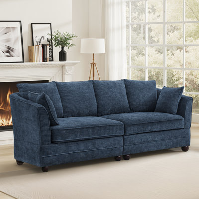 Ethan 82" Chenille Upholstered 3-Seater Sofa