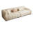 Beige Velvet Modular Sofa cushion couch