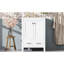 Meuble-lavabo blanc de 24 po, lavabo encastré, portes doubles, tiroir séparateur, support de porte à double couche, fermeture en douceur et évier en céramique à faible entretien avec coussinets de protection-506171294