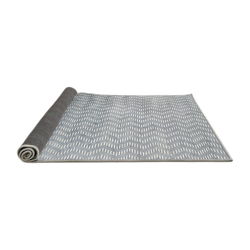 Tapis gris / blanc Alantra, Rond 3 pi