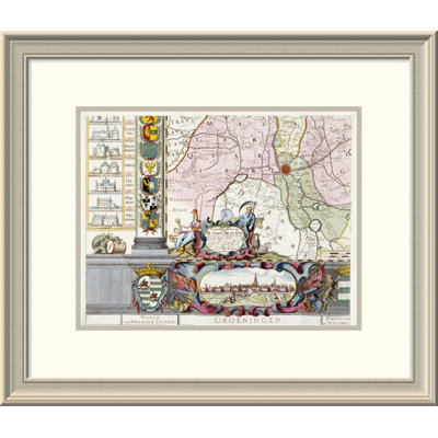 " Large Wall Map Of Groningen. W. & F "