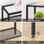 Console étroite 29,5 po, canapé à 3 niveaux en verre trempé, petite table d'appoint
