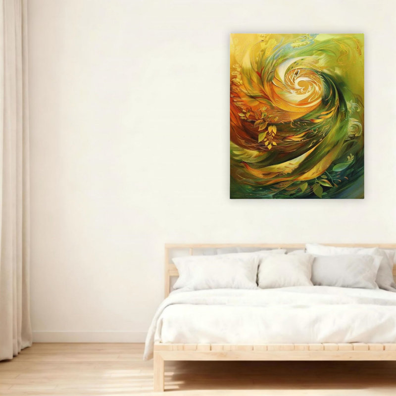 Art mural abstrait 24 "x 36"