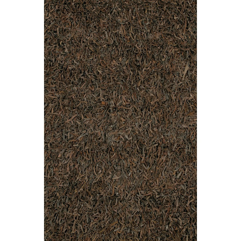 Tapis brun/brun clair contemporain Jawawn, Rectangle 3 pi 6 po x 5 pi 6 po