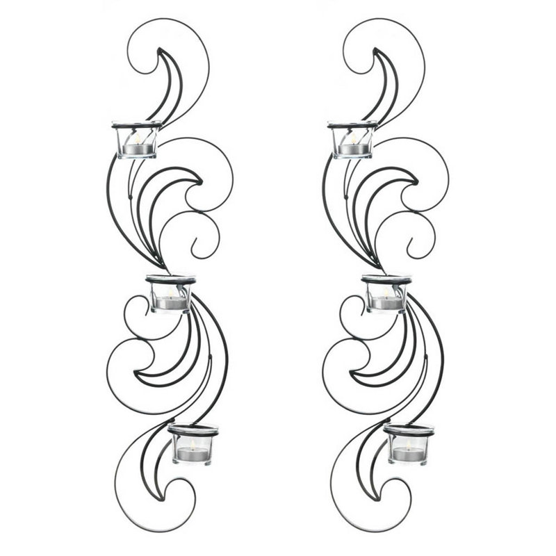 WISP CANDLE SCONCE SET