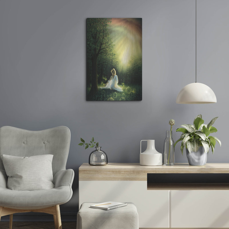 Red Barrel Studio® «Fairy Friends» par Kirk Reinert, art mural en métal, H 24 po x l 16 po