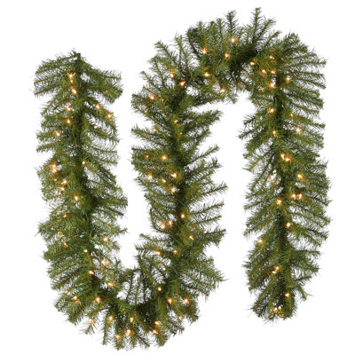 9ft. Norwood Fir Garland with Lights