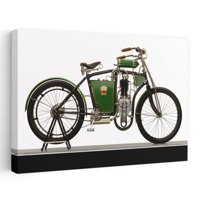 1904 Laurin & Klement 'Slavia' Motorcycle Classic Abstract Landscape Nature Wall Art