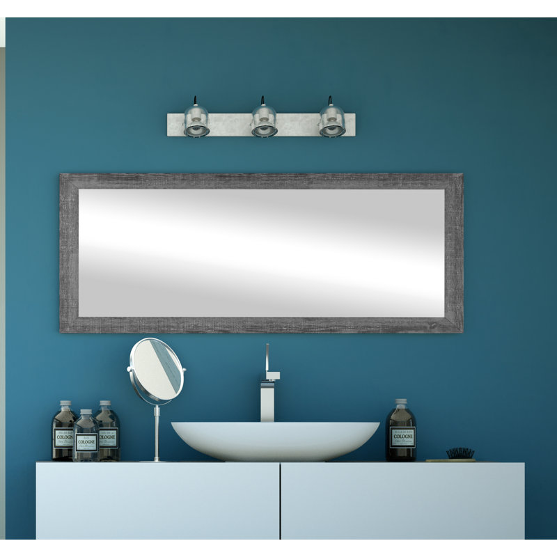 Dakston Solid Wood Flat Mirror, 32.5" x 80"