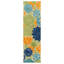 Tapis floral intérieur / extérieur beige / bleu marine / bleu sarcelle / vert / orange-1435367779-1435971255
