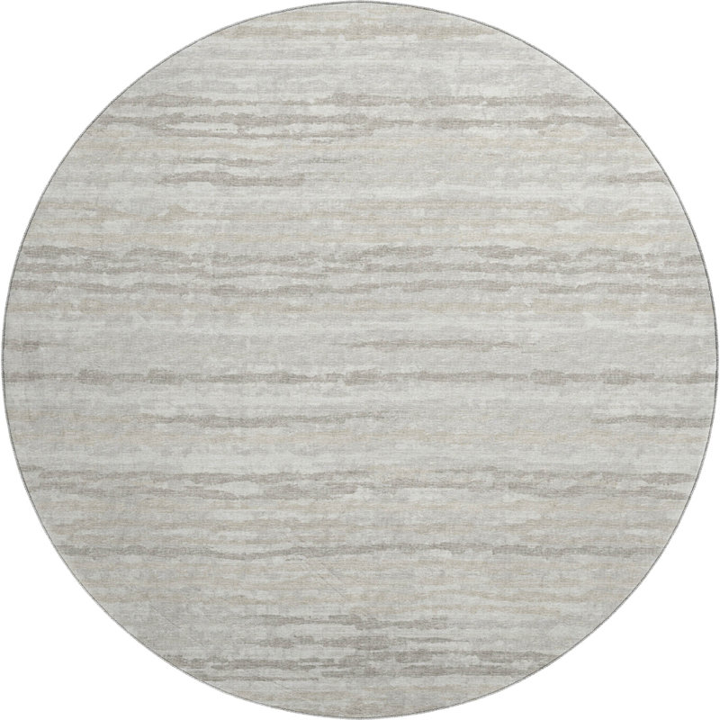 Premium Machine Washable Jaqualon AMF75 Baja Rug, Round 8'