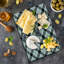 Ambesonne Stripe Tempered Glass Cutting Board Diagonal Hatched Polygons Charcoal Grey White