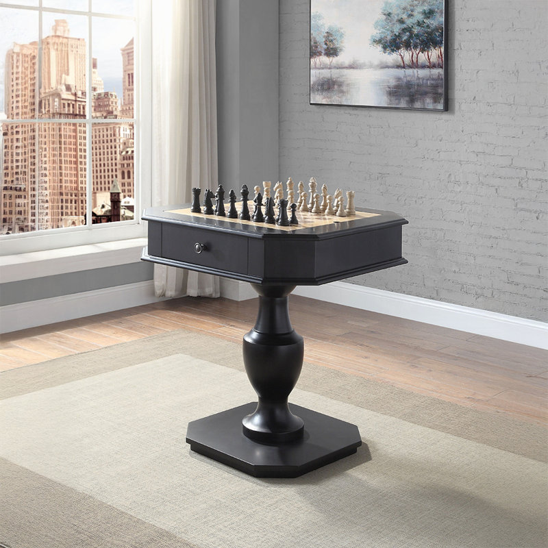 Table de jeu Terrace en blanc, H 27,85 po x l 27,85 po x P 29,73 po