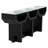 Ando 75'' Glass Top Console Table