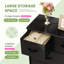 Commode en tissu à 9 tiroirs de 39,37 po avec plateau en bois et commode-265494739