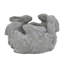 Pot à fleurs 10x8x6.5 "5 Bunny Cement