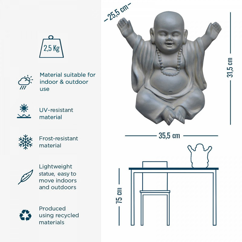 Weather Resistant UV Resistant Fiberstone Garden Statue