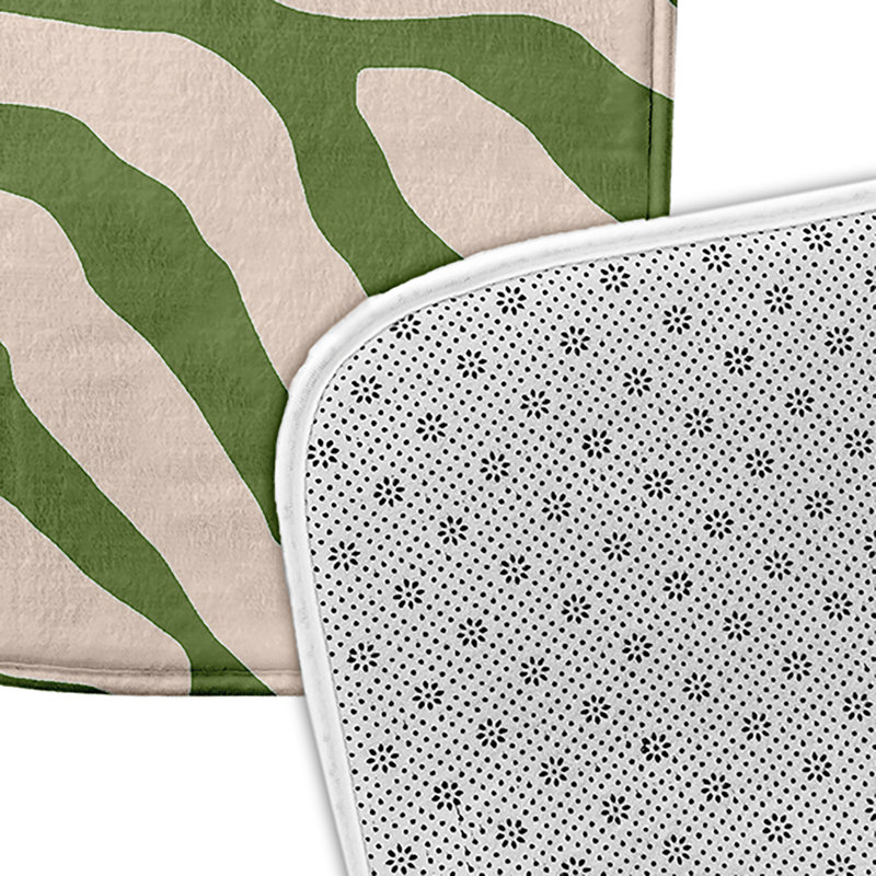 Tapis de bain Flora and Fauna, L 21 po x L 34 po, Vert