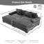 Canapé modulaire surdimensionné de 92 po Cloud-2092936926