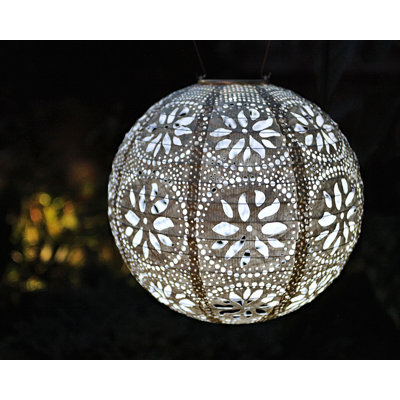 Antonucci 12'' Solar Powered Integrated LED Outdoor Lantern