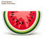 Coussin décoratif en forme de melon d'eau, imprimé en 2D, idéal pour le canapé, la chambre à coucher, le salon, le bureau ou la voiture. Décoration intérieure confortable. Cadeau idéal. Dimensions : 60 cm (23,62 pouces).-137542422