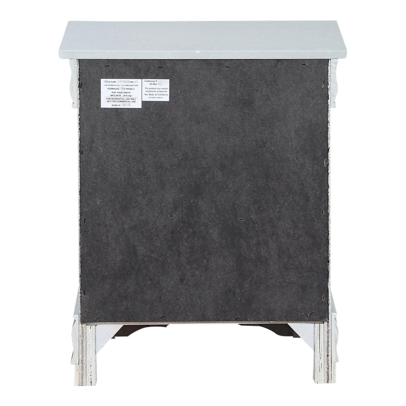 2 tables de chevet en platine pour chambre à coucher - bois massif, aspect élégant, utilisation de qualité avec 2 tiroirs, beaucoup d'espace