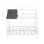 Lit simple en bois avec clôture-47677558