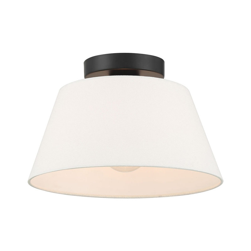 Plafonnier 1 lumière Orlandus en noir mat, Noir mat