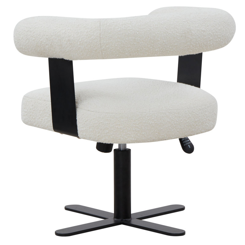 Baron Adjustable Swivel Desk Chair, Ivory