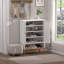 Armoire de rangement pour chaussures autoportante avec tablettes réglables-309281487
