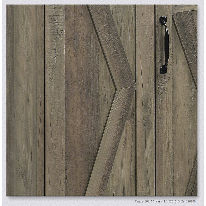 Rustic Oak Server with 3 Doors