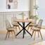 Dining Chairs - Nordic Style Dining Chair - Mesh Backrest - Solid Wood Legs-1966064152-1956994511