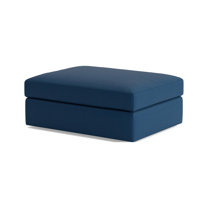 The OG Ottoman, Leather - Deep Blue