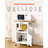 18X23in Kitchen Island Cart Rolling Storage Table With Single Door Cabinet