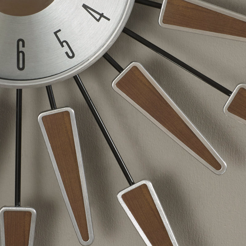 Horloge murale 23 pouces Midoyer / moderne Starburst